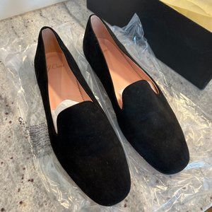 J.CREW Women's Black Suede Smoking Slippers - Size 8.5 NWB